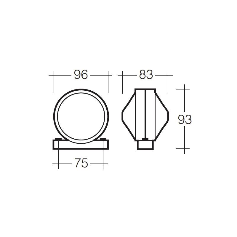 LIGHTING SIDE MARKER LIGHT RED-AMBER INCANDESCENT