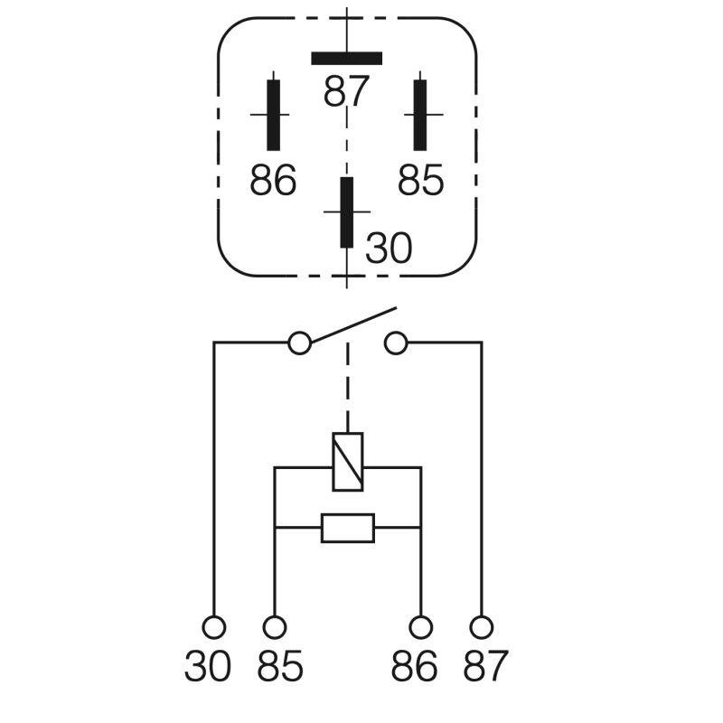 ELECTRICAL NORMALLY OPEN CONTACTS 24 VOLT 100 AMP 4-PIN