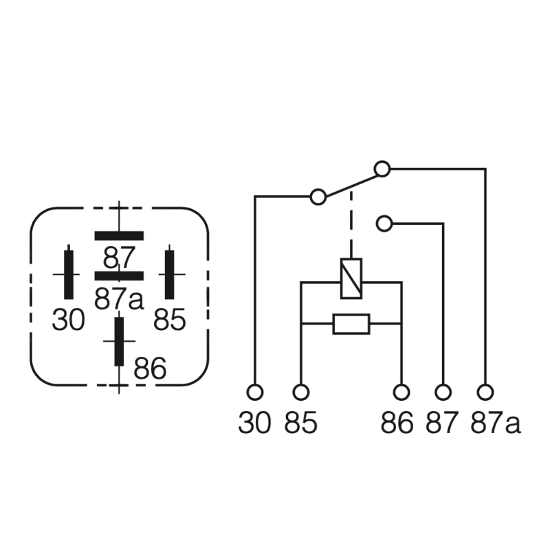 ELECTRICAL CHANGE-OVER  CONTACTS 12 VOLT 5-PIN C/O
