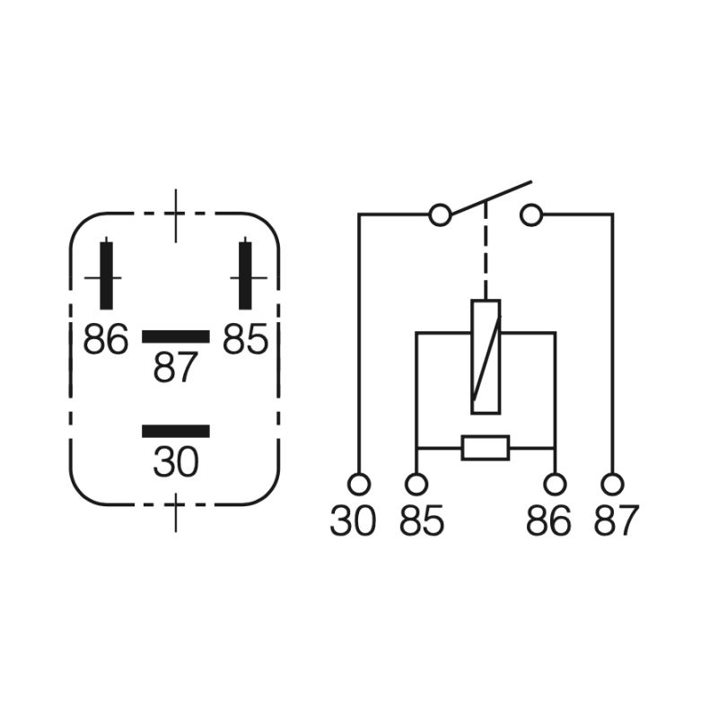 ELECTRICAL MICRO RELAY NORMALLY OPEN CONTACTS 12 VOLT 4-PIN