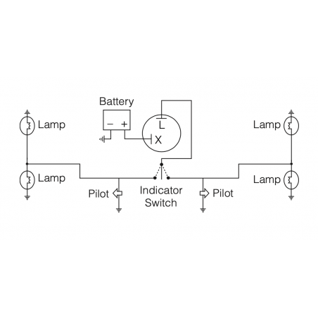 ELECTRICAL THERMAL FLASHER CAN 12 VOLT 2-PIN