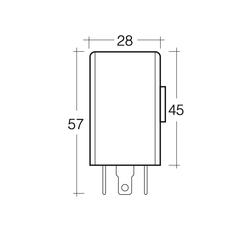 ELECTRICAL ELECTRONIC FLASHER CAN 12 VOLT 3-PIN