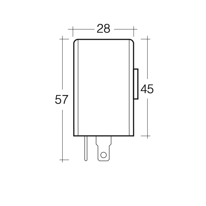 ELECTRICAL ELECTRONIC FLASHER CAN 12 VOLT 3-PIN