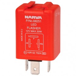 ELECTRICAL L.E.D FLASHER CAN 12 VOLT 3-PIN WITH PILOT