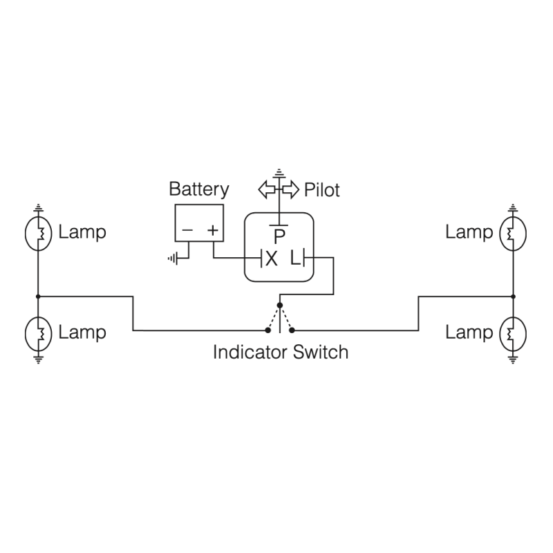 ELECTRICAL L.E.D FLASHER CAN 12 VOLT 3-PIN WITH PILOT