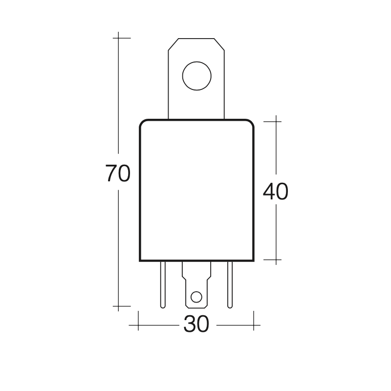 ELECTRICAL FLASHER CAN 12 VOLT 4-PIN