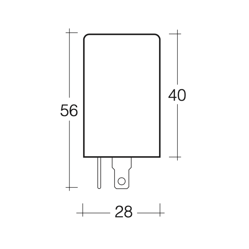 ELECTRICAL ALTERNATING  FLASHER CAN 12 VOLT 3-PIN