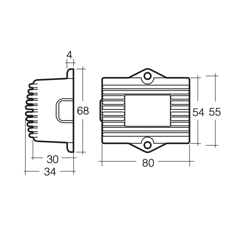 ELECTRICAL AUDIBLE SIGNAL SOLID STATE ELECTRONIC FLASHER 12-24 VOLTS
