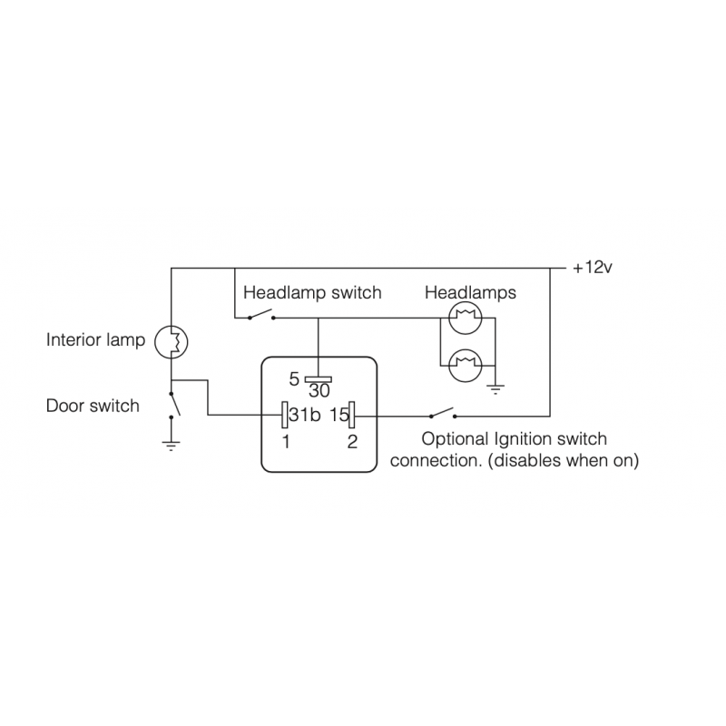 ALARM HEADLAMP WARNING BUZZER 12 VOLT 85 DECIBELS