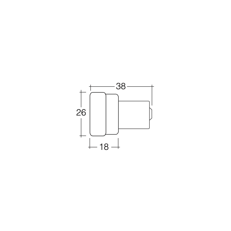 ALARM BACK UP 12 VOLT BA15s L.E.D GLOBE 87 DECIBELS