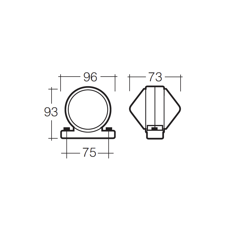 LIGHTING SIDE MARKER LIGHT RED-AMBER INCANDESCENT