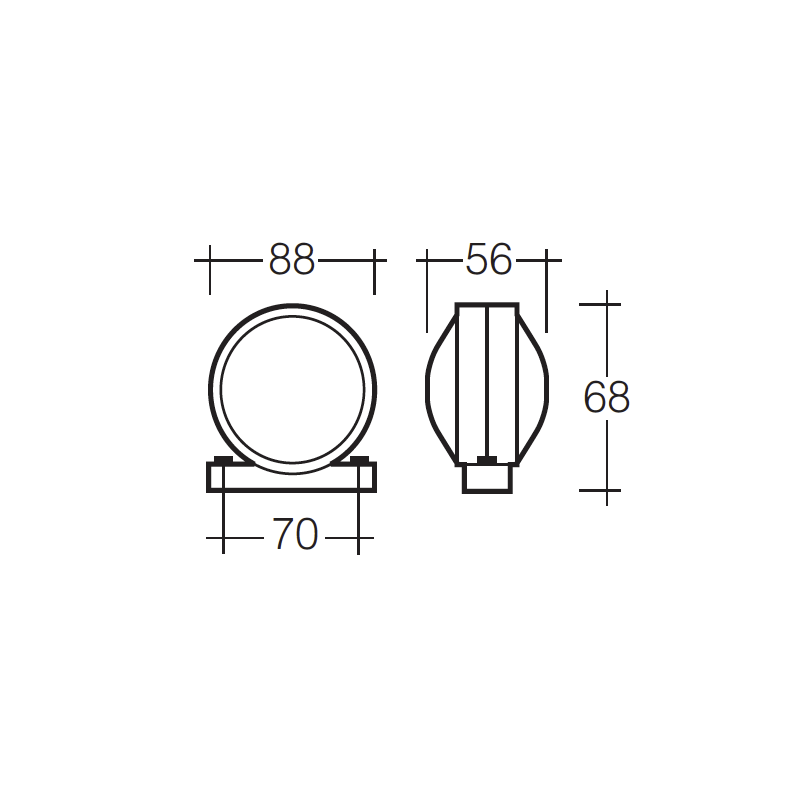 LIGHTING SIDE MARKER LIGHT RED-AMBER INCANDESCENT