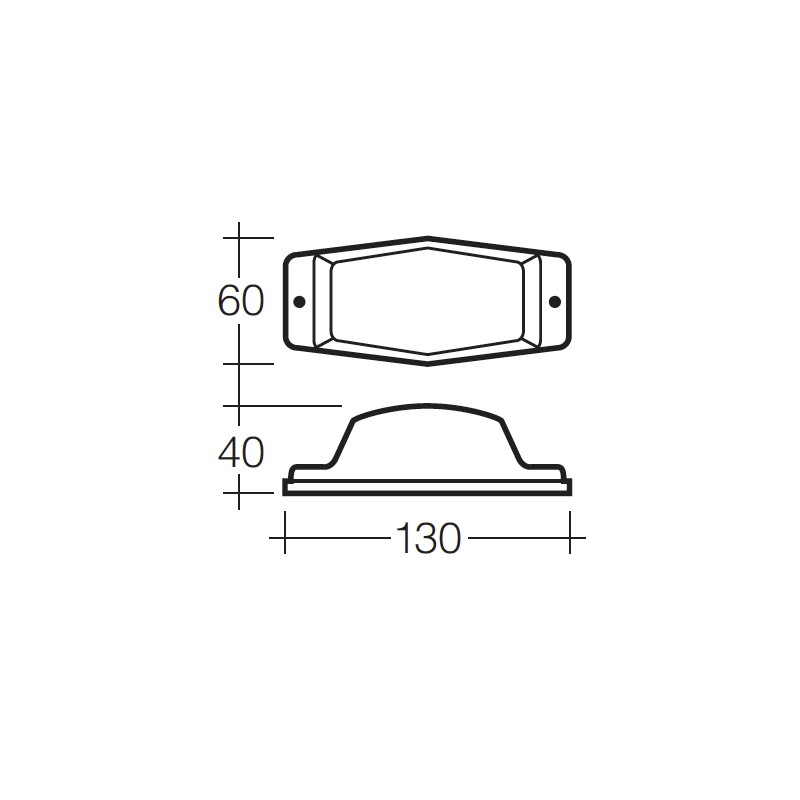 LIGHTING SIDE MARKER LIGHT RED-AMBER INCANDESCENT