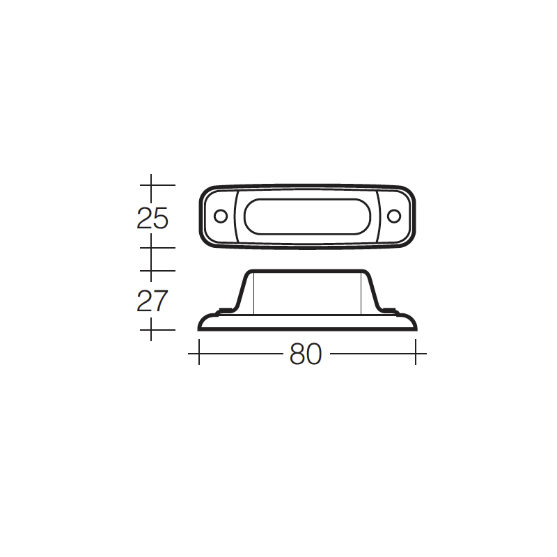 LIGHTING FRONT MARKER LIGHT RED INCANDESCENT