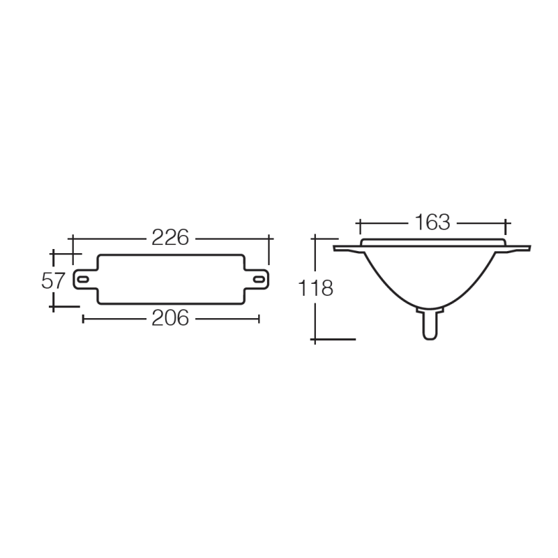 LIGHTING INDICATOR FLASHERS FRONT INDICATOR LAMP INCANDESCENT RECESSED MOUNT