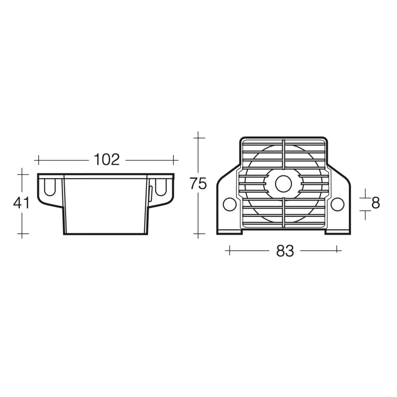ALARM BACK UP 12-48 VOLT COMPACT FIXED OUTPUT 107 DECIBELS