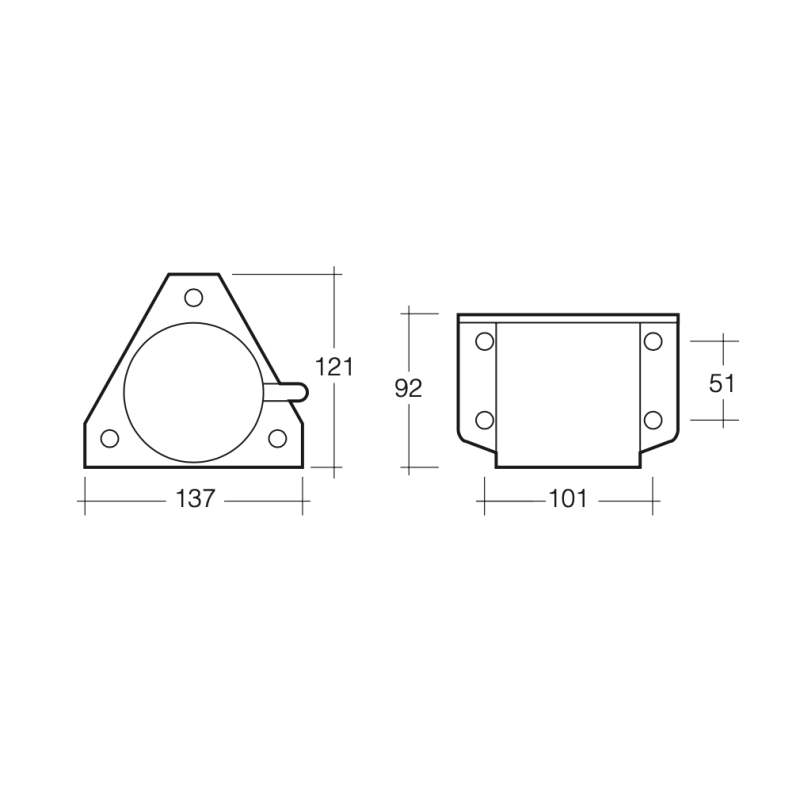 ALARM BACK UP 12-24 VOLT MANUALLY ADJUSTING OUTPUT 87-112 DECIBELS