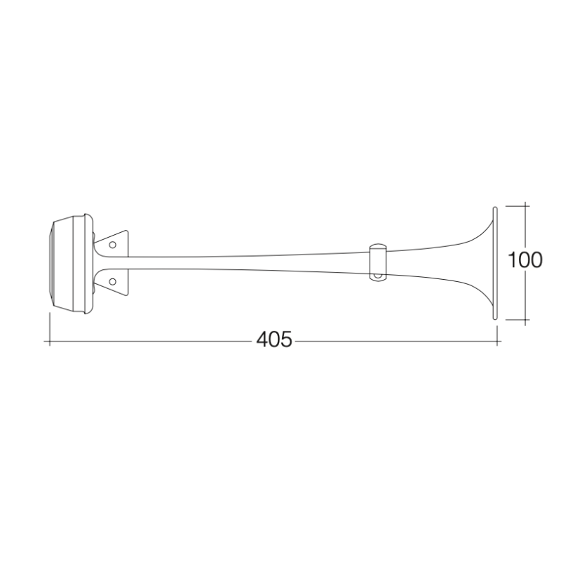 ALARM COMPACT ELECTROPNEMATIC TRUCK HORNS 12 VOLT 110DB