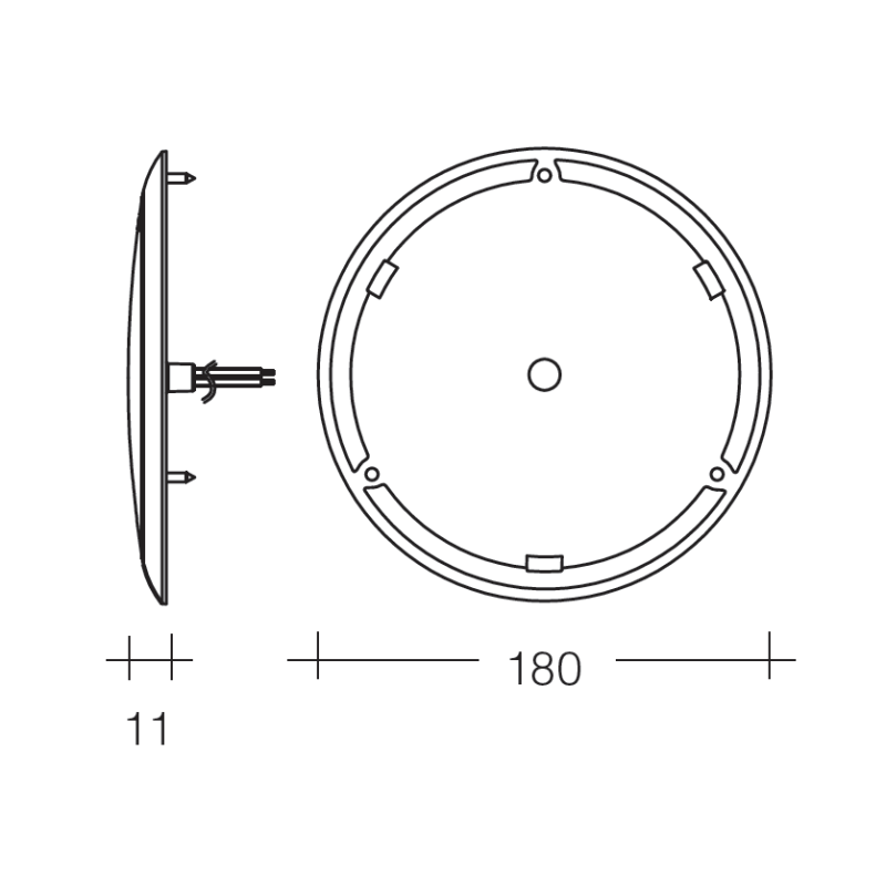 LIGHTING INTERIOR LIGHTS LED ROUND 12V TOUCH SWICH