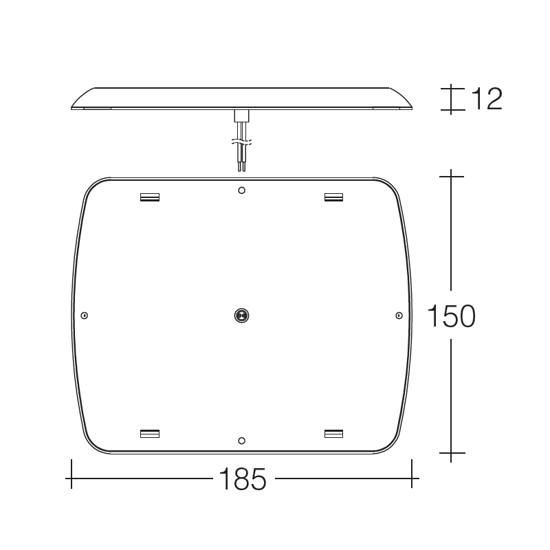 LIGHTING INTERIOR LIGHTS LED SQUARE 9V TO 33V