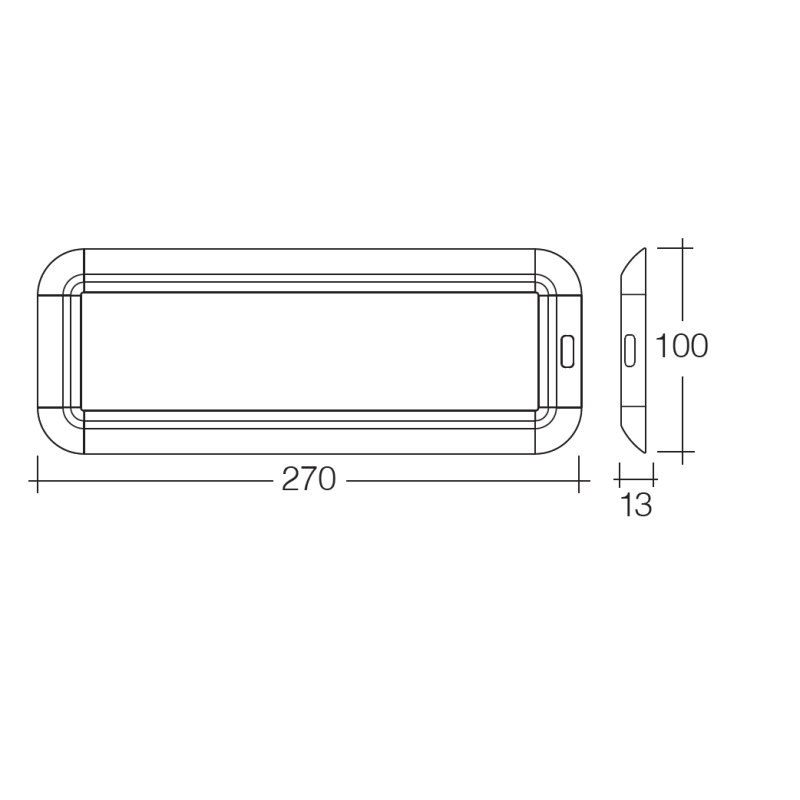 LIGHTING INTERIOR LIGHTS LED PANEL 10V TO 30V  270MM X 100MM ON/OFF SWITCH