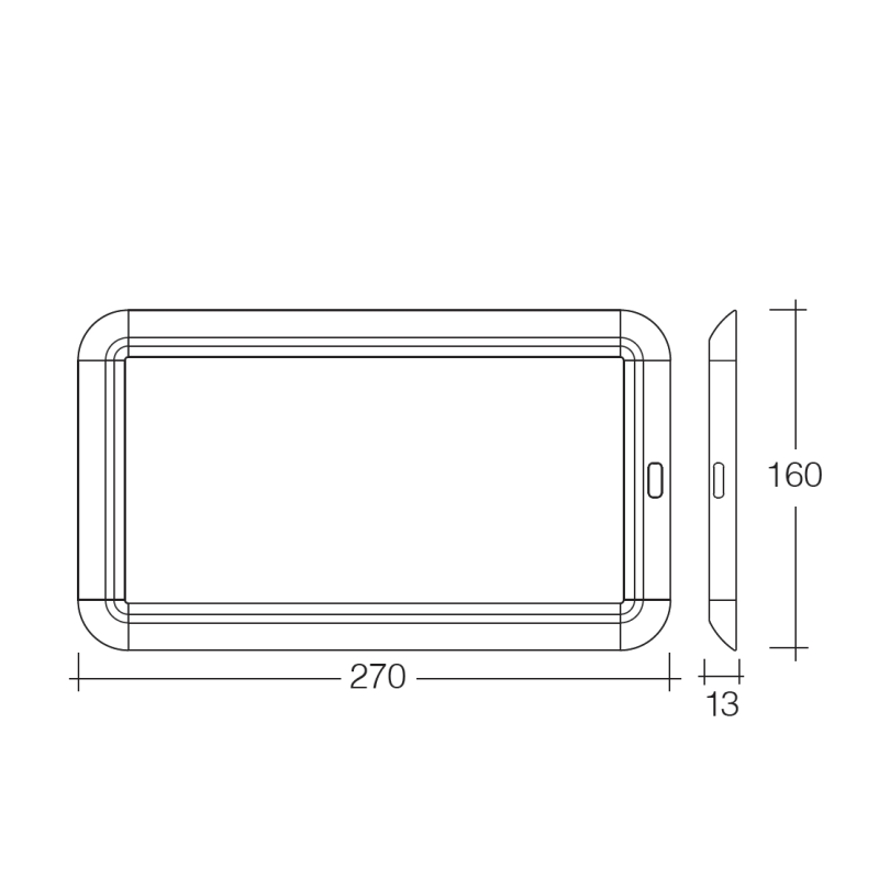 LIGHTING INTERIOR LIGHTS LED PANEL 10V TO 30V  270MM X 160MM ON/OFF SWITCH