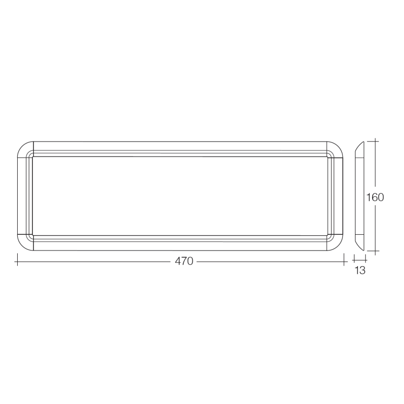 LIGHTING INTERIOR LIGHTS LED PANEL 10V TO 30V 470MM X 160MM NO SWITCH