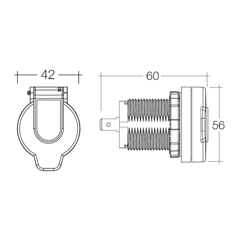 CIGARETTE PLUG & SOCKETS W/COVER