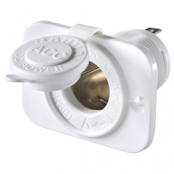 CIGARETTE PLUG & SOCKETS ACCESSORY SOCKET FLUSH MOUNT WHITE