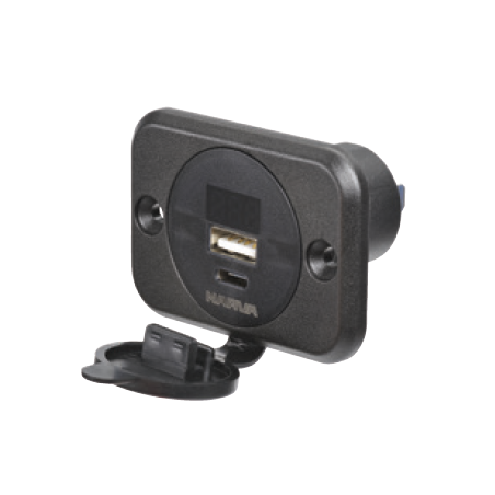 ACCESSORY USB/USB-C SOCKET W/LED VOLT/AMP METER