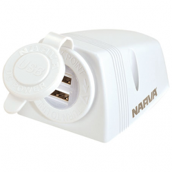 ACCESSORY DUAL USB SOCKET  WHITE