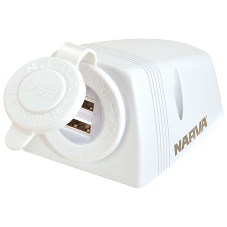 ACCESSORY DUAL USB SOCKET WHITE