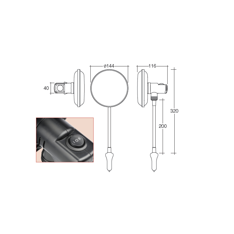 ACCESSORY DASH FAN 12V TWO SPEED