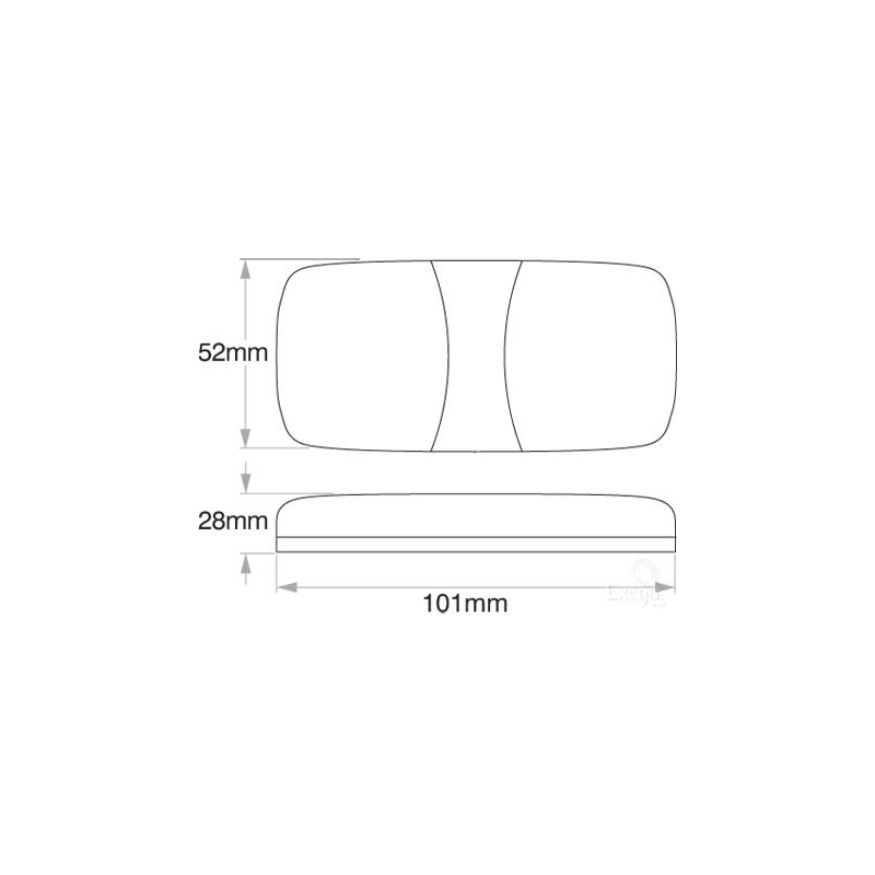 FRONT MARKER LIGHT CLEAR INCANDESCENT