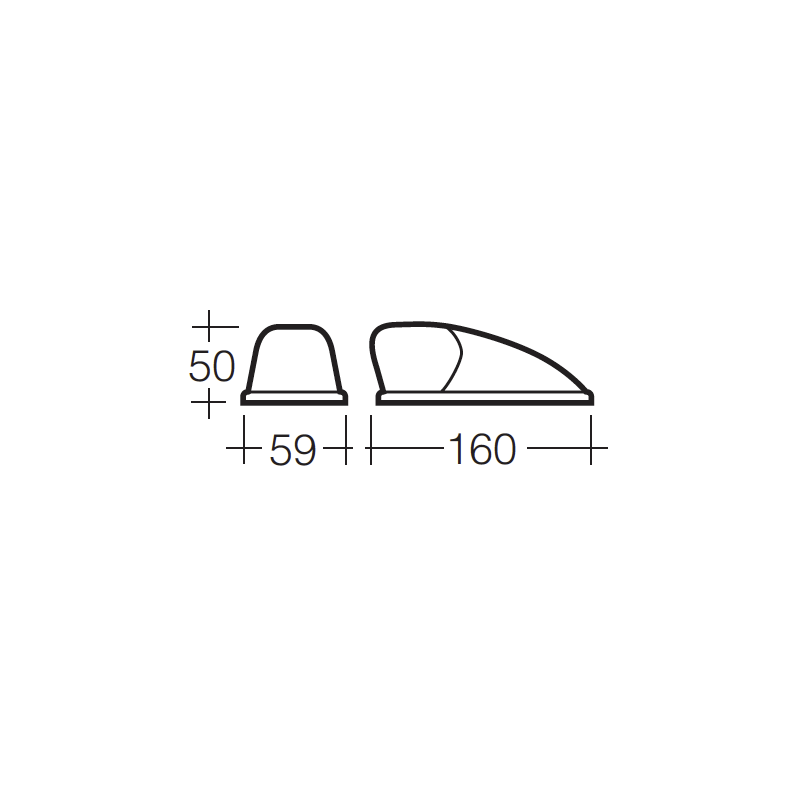 FRONT MARKER LIGHT CLEAR INCANDESCENT