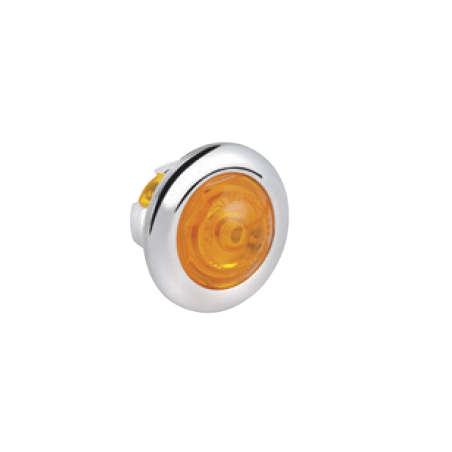 LIGHTING LED FRONT OUTLINE MARKER WHITE CHROME