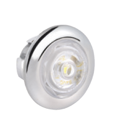 LIGHTING LED FRONT OUTLINE MARKER WHITE 9-33V CHROME