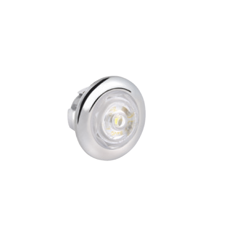 LIGHTING LED FRONT OUTLINE MARKER WHITE 9-33V CHROME