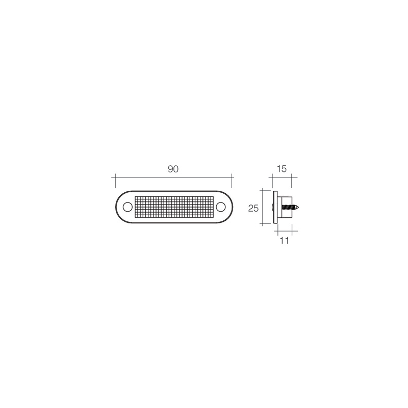 FRONT MARKER LIGHT CLEAR LED 9 TO 33V