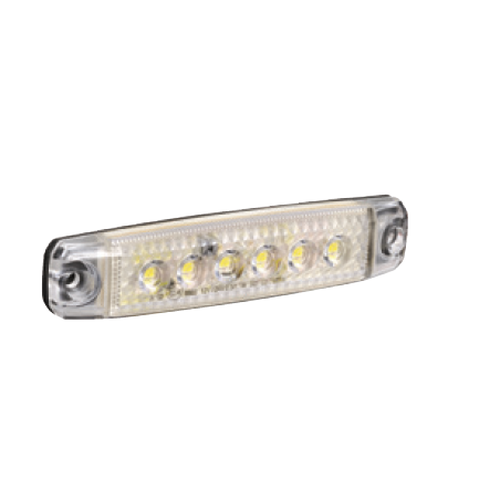LIGHTS LED FRONT END OUTLINE MARKER WHITE 9 TO 33V