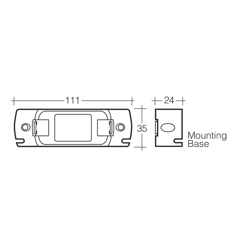 LIGHTS FRONT MARKER LIGHT CLEAR LED 9V TO 33V