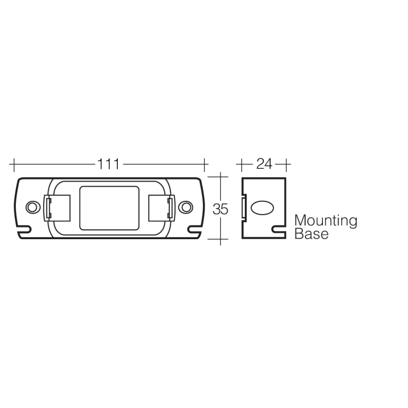 LIGHTS REAR MARKER LIGHT RED LED 9V TO 33V
