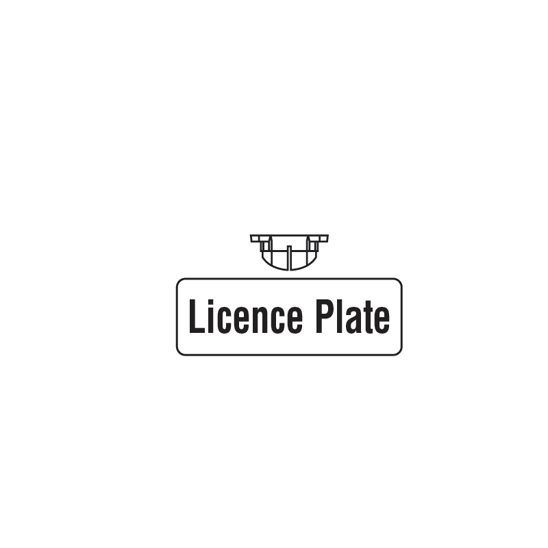 LIGHTS LICENSE PLATE LIGHT LED 9V TO 33V WITH 5 LEDS
