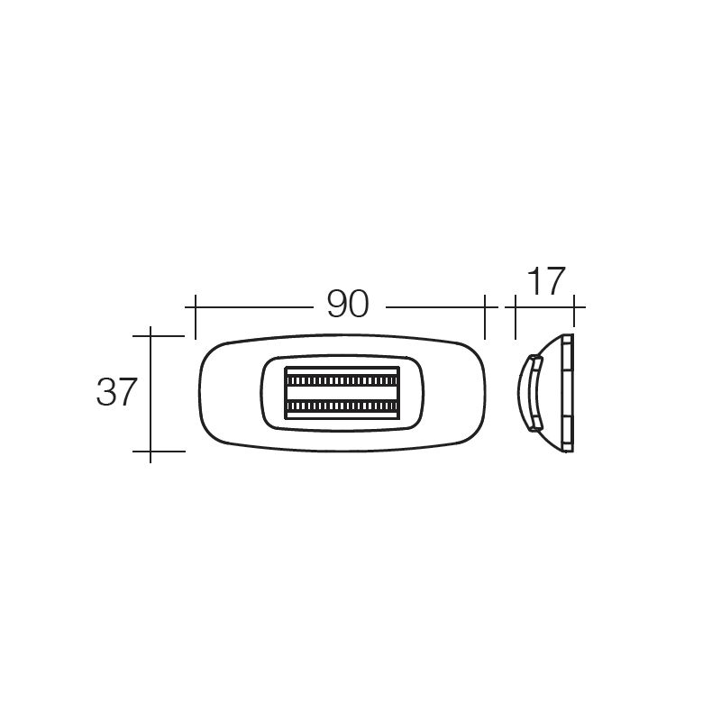 LIGHTS LED REAR END OUTLINE LAMP  9V TO 33V