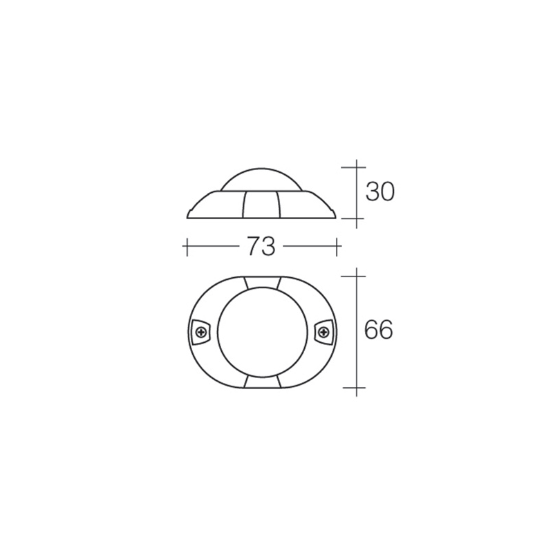 LIGHTS REAR LAMP LED RED 9V TO 33V