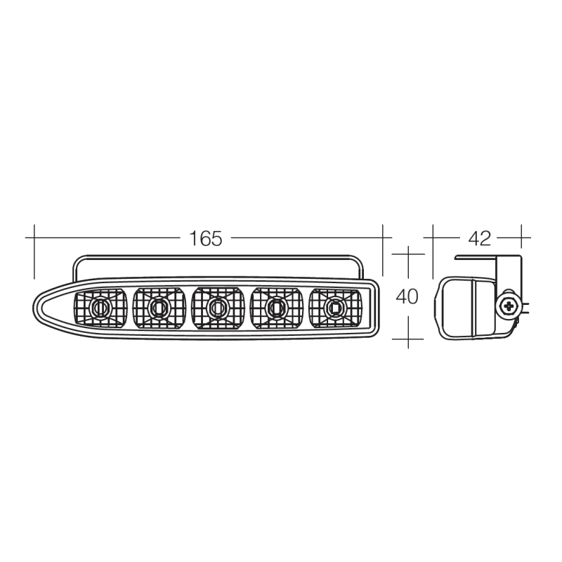 SIDE MARKERS LIGHTS SLIM LED LAMP DRL