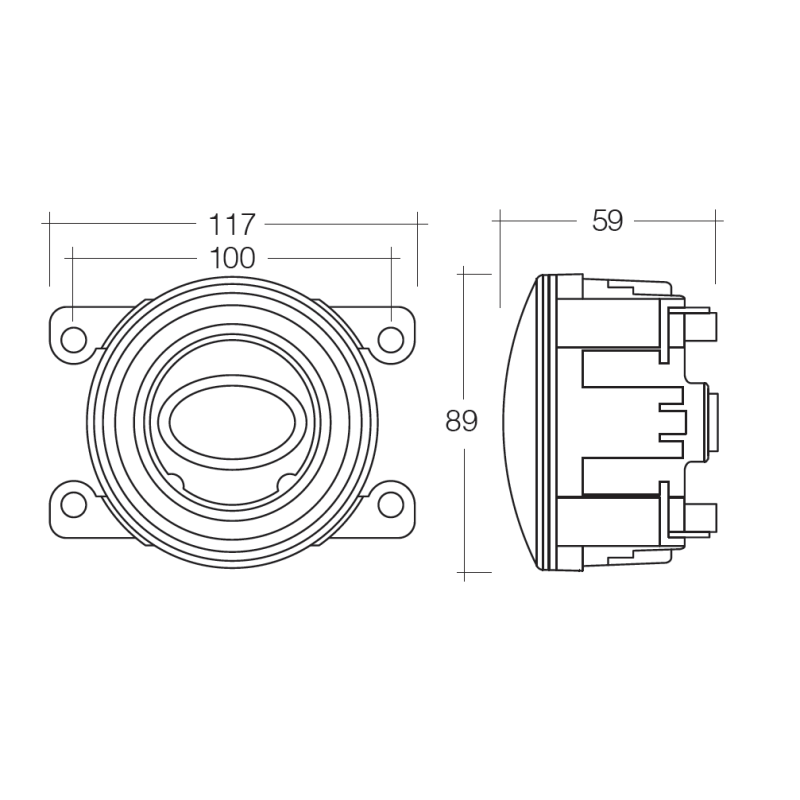 LIGHTS DAY TIME  FOG LIGHT 9V TO 33V