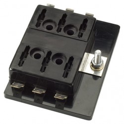 ELECTRICAL NARVA 6 WAY STANDARD BLADE FUSE BOX 25 AMP