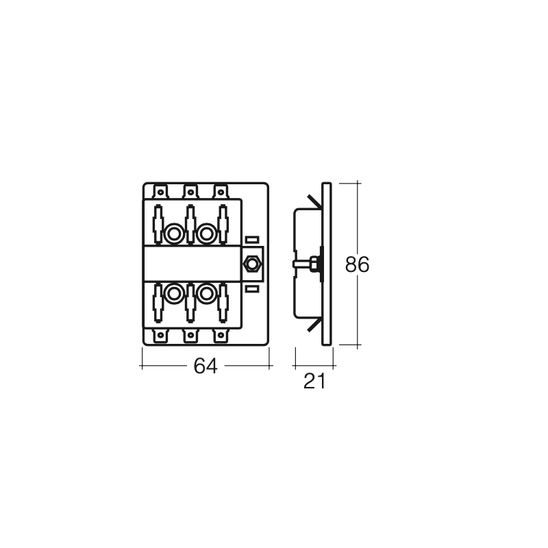 ELECTRICAL NARVA 6 WAY STANDARD BLADE FUSE BOX 25 AMP