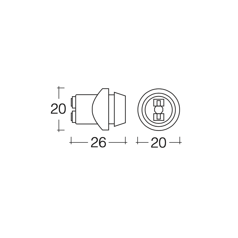 LIGHTING GLOBE CONNECTOR WEDGE BASE GLOBE HOLDER